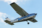 G-ARYK @ X5FB - Cessna 172C Skyhawk takes off from 26, Fishburn Airfield, September 19th 2015. - by Malcolm Clarke