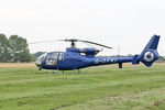 G-DFKI @ EGBR - Westland SA-341C Gazelle HT2 at The Real Aeroplane Club's Helicopter Fly-In, Breighton Airfield, September 20th 2015. - by Malcolm Clarke