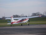 N4638E @ I73 - Cessna 185F Departing on a day trip - by Christian Maurer