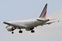 F-GUGL @ LFPG - Airbus A318-111, Short approach rwy 27R, Paris-Roissy Charles De Gaulle airport (LFPG-CDG) - by Yves-Q