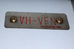 VH-VFN - registration plate on entrance bulkhead - by Bill Mallinson