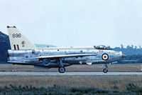 XP696 @ EGVI - English Electric Lightning F.3 [95120] (Royal Air Force) RAF Greenham Common~G 07/07/1974. From a slide. - by Ray Barber