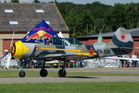 PH-YAK @ EHSE - Yak-52 of Dutch Thunder Yaks on the runway of Breda airport (Seppe). the Netherlands - by Van Propeller