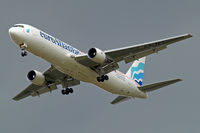 CS-TFT @ EGLL - Boeing 767-3Y0ER [26208] (EuroAtlantic Airways) Home~G 18/05/2010. On approach 27R. - by Ray Barber