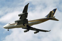 9V-SFO @ EGLL - Boeing 747-412F [32900] (Singapore Airlines Cargo) Home~G 20/05/2010. On approach 27R. - by Ray Barber