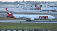 PT-MUB @ MIA - TAM 777-300 - by Florida Metal