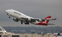 VH-OJS @ LAX - Qantas 747-400 - by Florida Metal