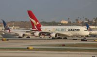 VH-OQH @ LAX - Qantas Wallabies A380 - by Florida Metal