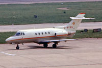 G-AVRG @ EGLL - Hawker-Siddeley 125/3B-RA [25144] (Shell Aircraft Ltd) Heathrow~G 23/05/1978 - by Ray Barber