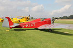 G-AEXT @ EGBR - Dart Kitten II at The Real Aeroplane Club's Helicopter Fly-In, Breighton Airfield, September 20th 2015. - by Malcolm Clarke