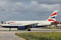 G-DBCI @ LMML - A319 G-DBCI British Airways - by Raymond Zammit
