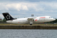 HB-IYU @ EGLC - British Aerospace BAe 146-RJ100 [E3379] (Swiss European Air Lines) London-City~G 15/06/2010 - by Ray Barber