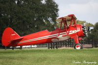 N6041 @ 22FA - PT-17 Stearman (N6041) sits at Hidden River Airport - by Donten Photography