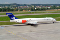 LN-RMH @ LSZH - Douglas DC-9-87 [49612] (SAS Scandinavian Airlines) Zurich~HB 22/07/2004 - by Ray Barber