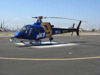 N61HL @ KWHP - SKY 9HD KCAL (Channel 9 LA) Newscopter 1989 AS-350BA @ Whiteman Airport, Pacoima, CA - by Steve Nation