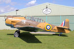 G-BJST @ X5FB - Canadian Car & Foundry T-6H Harvard Mk4M in new camouflage finish by RS Paintworks at Fishburn Airfield, August 16th 2015. - by Malcolm Clarke
