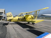 N7867 @ SZP - AVIA 1972 Grumman-Schweizer G-164A used for banner towing @ Santa Paula, CA home base (this is ex AVIA XB-IJT (s/n 999) - by Steve Nation