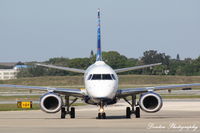 N353JB @ KSRQ - JetBlue Flight 163 (N353JB) Blue La La arrives at Sarasota-Bradenton International Airport following flight from John F Kennedy International Airport - by Donten Photography