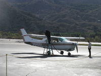 N94001 @ SZP - 1974 Cessna T210L TURBO CENTURION, Continental TSIO-520- R 310 hp, refueling - by Doug Robertson