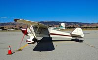 N790KK @ E16 - Locally-based 1941 Taylorcraft BC-12-65 parked at its tie down at South County Airport, San Martin, CA. - by Chris Leipelt
