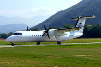 D-BKIM @ LSZA - De Havilland Canada DHC-8-314A Dash 8 [356] (Cirrus Air) Lugano~HB 21/07/2004 - by Ray Barber