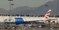 G-VIIO @ KLAS - Awaits further action after its fire at Las Vegas NV. - by Krister Karlsmoen