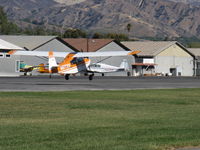 N8731V @ SZP - 1975 Bellanca 7ECA CITABRIA, Lycoming O-235 115 Hp, landing Rwy 04 - by Doug Robertson