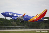 N921WN @ KRSW - Southwest Flight 247 (N921WN) departs Southwest Florida International Airport enroute to Chicago-Midway International Airport - by Donten Photography