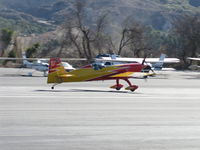N669AJ @ SZP - Extraflugzeugproduktions EA300/SC, Lycoming AEIO-540-L1B5D 300 Hp, single seat short wing customized?, landing Rwy 22 - by Doug Robertson