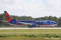 N817SY @ KRSW - Sun Country Flight 382 (N817SY) departs Southwest Florida International Airport enroute to Minneapolis/St Paul International Airport - by Donten Photography
