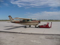 N5211C @ BRO - Cessna 210N At Pan Am Hunt Aviation Terminal - by Christian Maurer