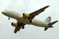 EC-LSA @ EGLL - Airbus A320-214 [4128] (Vueling Airlines) Home~G 11/07/2012. On approach 27R. - by Ray Barber