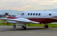 UNKNOWN @ KRHV - So-Cal based 1978 Beechcraft King Air 200 taxing in to the visitor's ramp at Reid Hillview Airport, San Jose, CA. No tail number as per request of owner. - by Chris Leipelt