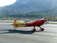 N669AJ @ SZP - Extraflugzeugproduktions EA330/SC, Lycoming AEIO-540-L1B5 300 Hp, single seat short wing version, customized/modified Experimental class, Note C/N, taxi to Rwy 04 - by Doug Robertson