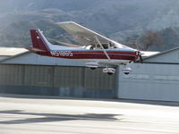N51865 @ SZP - 1981 Cessna 172P SKYHAWK, Lycoming O-320-D2J 160 Hp, looking good on final Rwy 22 - by Doug Robertson