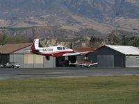 N4786H @ SZP - 1979 Mooney M20J 201, Lycoming IO-360 A&C 200 Hp, landing Rwy 04 - by Doug Robertson
