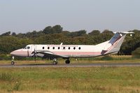 F-GPYY @ LFRB - Beech 1900C-1, Taxiing to holding point rwy 07R, Brest-Bretagne Airport (LFRB-BES) - by Yves-Q