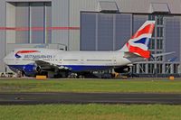 G-CIVR @ EGFF - 747-436, British Airways, Heathrow based, Sweet Chariot, coded IVR, seen parked up outside BAMC. - by Derek Flewin