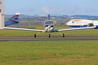 G-BOMO @ EGFF - Tomahawk, Cambrian flying Club Swansea, previously N91324, seen parking up. - by Derek Flewin