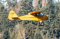 C-FAVB @ CSK8 - Piper PA-17 Vagabond coming in to land at Surrey / King Geroge Airpark, Surrey, BC
