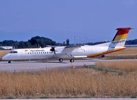 OE-LGB @ LSGG - Lining up rwy 05 for departure - by Shunn311