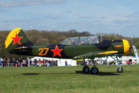 G-YAKX @ EGHP - Yakovlev Yak-52 [9111307] Popham~G 03/05/2014 - by Ray Barber