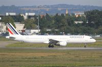 F-GTAO @ LFBO - Airbus A321-211, Lining up prior take off rwy 14L, Toulouse-Blagnac airport (LFBO-TLS) - by Yves-Q