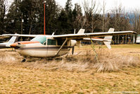 C-FQGO @ CYHE - This Skymaster has not had any attention in a long time. It is in very sad condition at the Hope BC Airport - by James Abbott