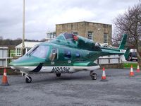 N800HL @ EGNP - parked outside Coneypark Heliport, Leeds, UK, rotors and parts missing, reg to Yorkshire Helicopters, - by Jez-UK