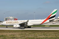 A6-EAK @ LMML - A330 A6-EAK Emirates Airlines - by Raymond Zammit