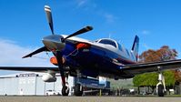 N12321 @ KRHV - Southern California-based 1966 Piper Malibu JetProp parked on the transient ramp for the 2015 Super Bowl (located at nearby Santa Clara, CA) at Reid Hillview Airport, San Jose, CA. - by Chris Leipelt