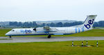 G-JEDO @ EGPH - Flybe Dash 8Q-402 Taxying to runway 06 - by Mike stanners