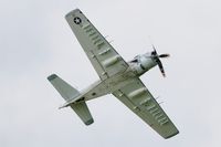 F-AZDP @ LFFQ - Douglas AD-4NA Skyraider, On display, La Ferté-Alais (LFFQ) Air show 2015 - by Yves-Q