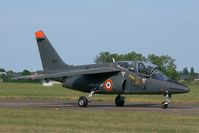 E72 @ LFOT - Dassault-Dornier Alpha Jet E (705-LA), Taxiing to parking area, Tours-St Symphorien Air Base 705 (LFOT-TUF) Open day 2015 - by Yves-Q